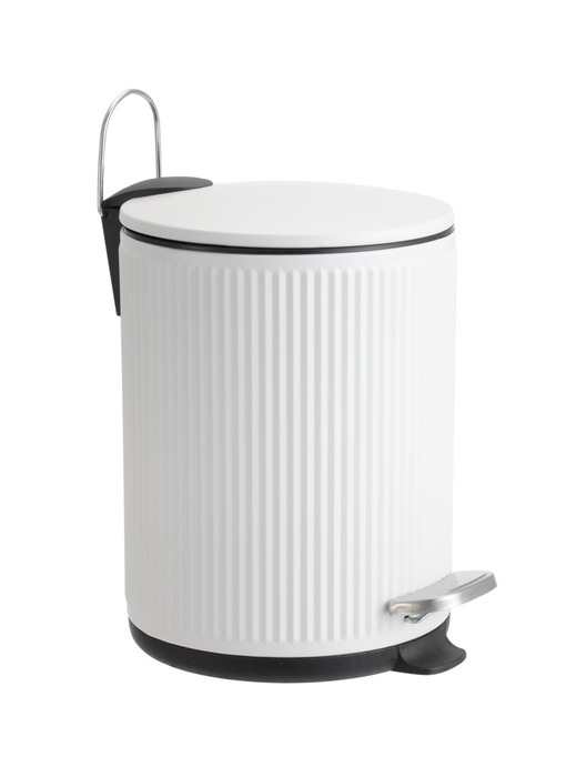 Toiletspand m/riller hvid 5 liter - REN